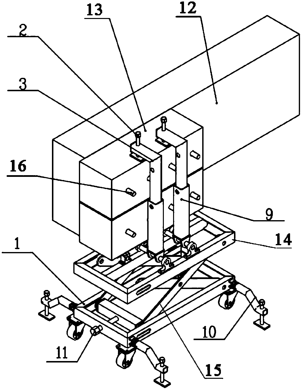 Aluminum electrolysis short-circuit bus dismounting mechanism