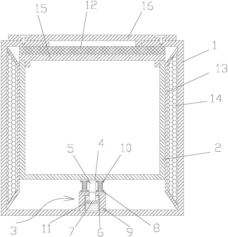 Packing box capable of achieving damping vibration attenuation