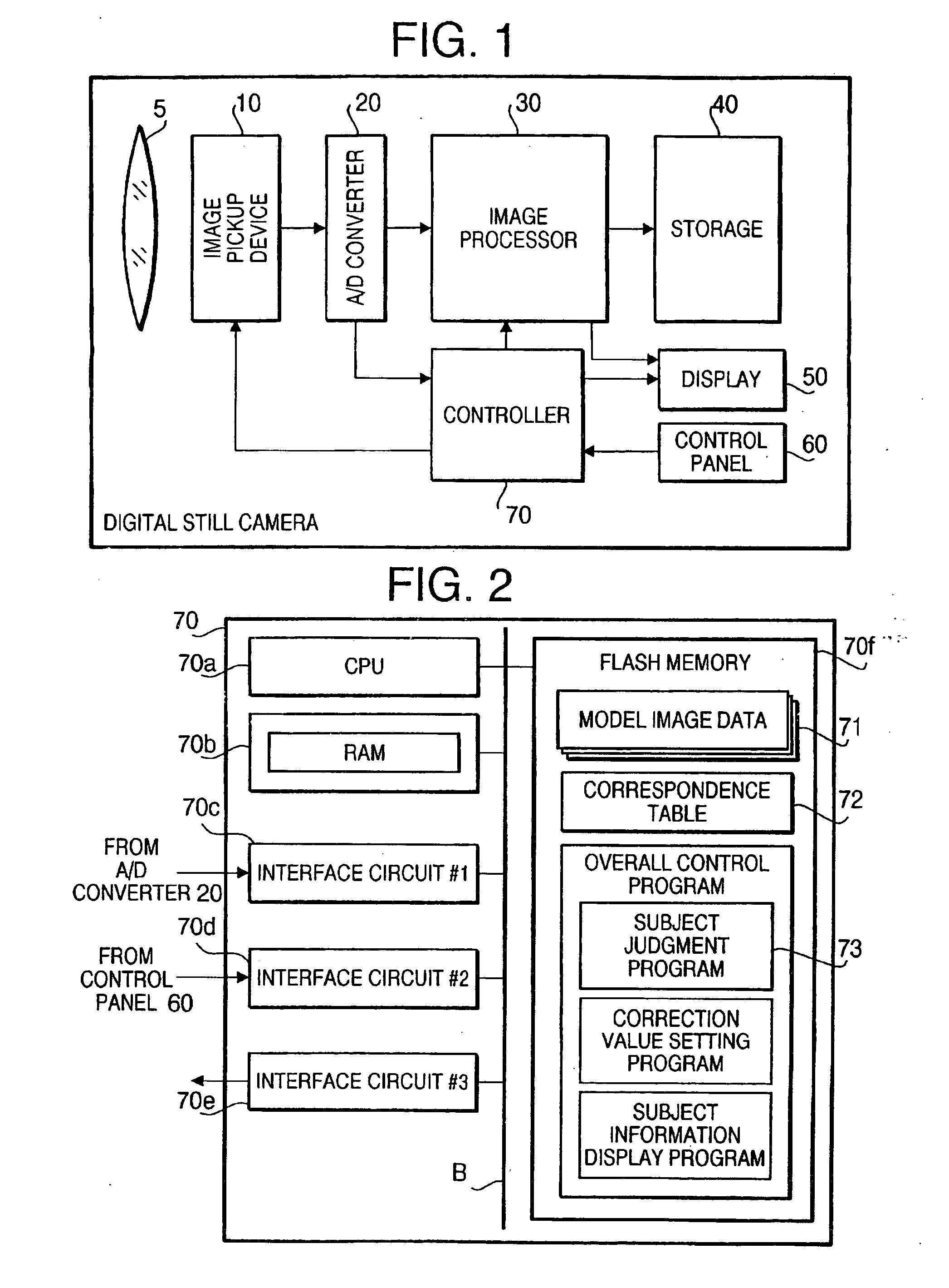 Digital camera having subject judgment function