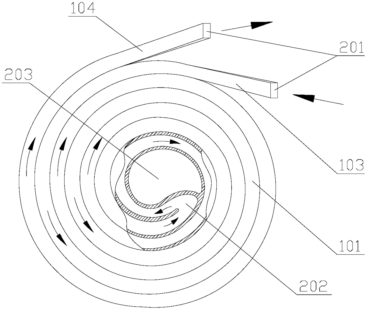 Gas cooker heat-recycle heating cup device