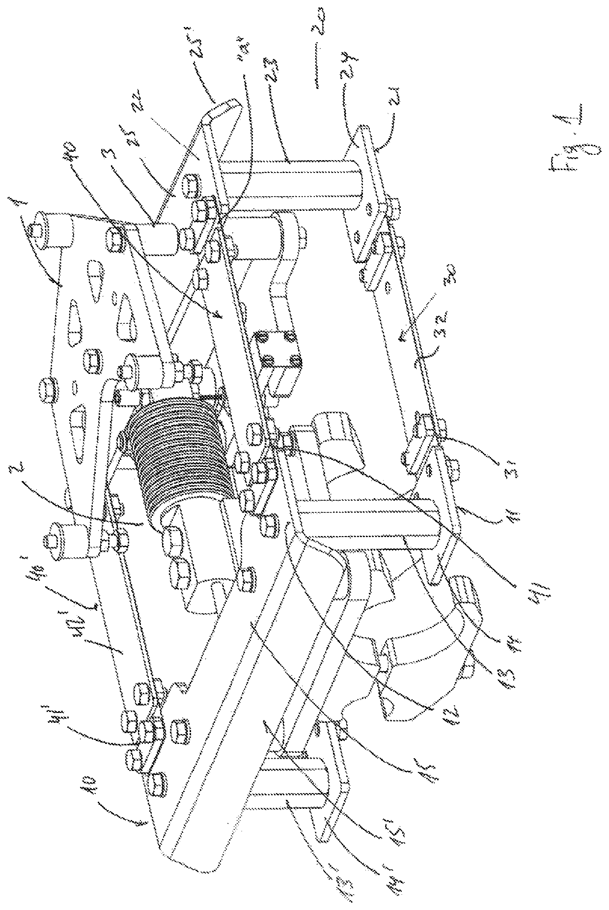 Suspension for a weighing cell