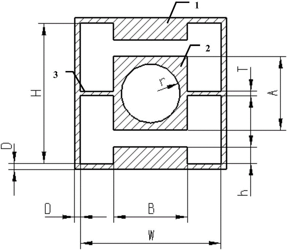 Rectangular slow wave line used for traveling wave tube