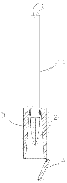 Writing brush provided with cap and capable of preventing brush head from being damaged