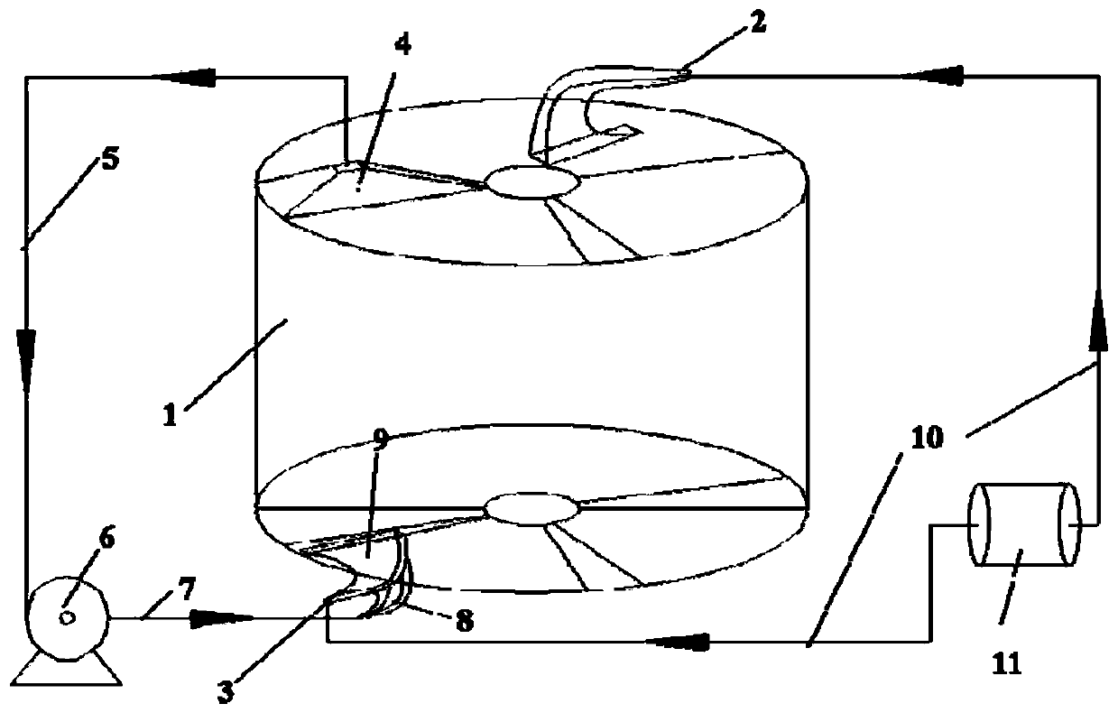 Device for protecting air preheater against blockage by combining sound wave and hot air