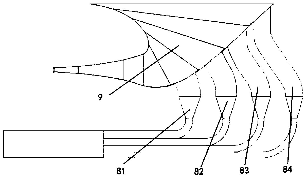 Device for protecting air preheater against blockage by combining sound wave and hot air