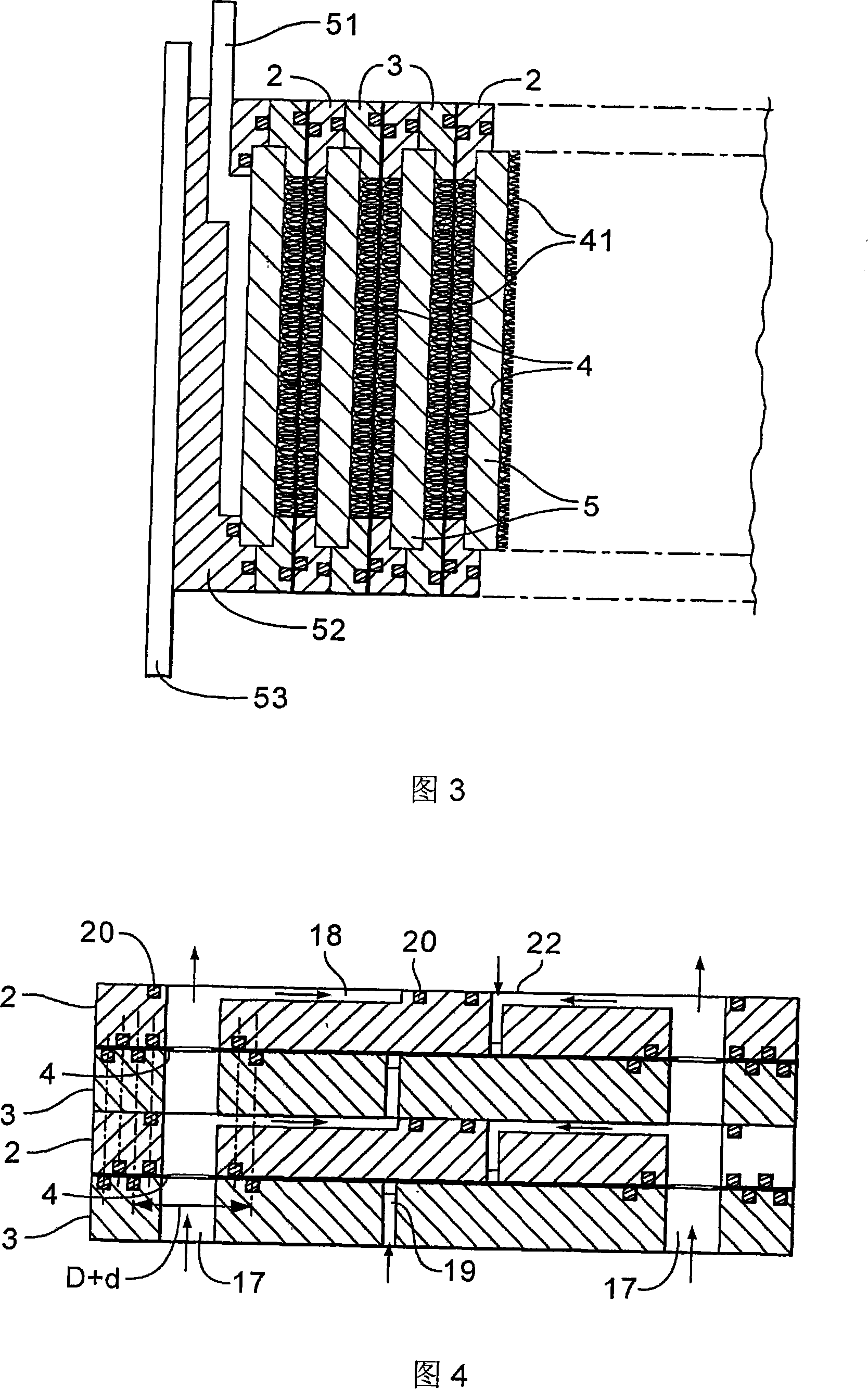 Electrochemical cell stack with frame elements