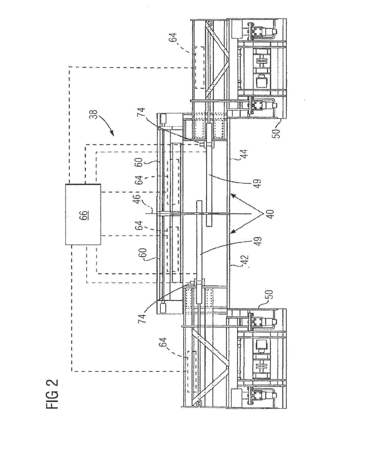 Paving machine for applying varying crown profiles