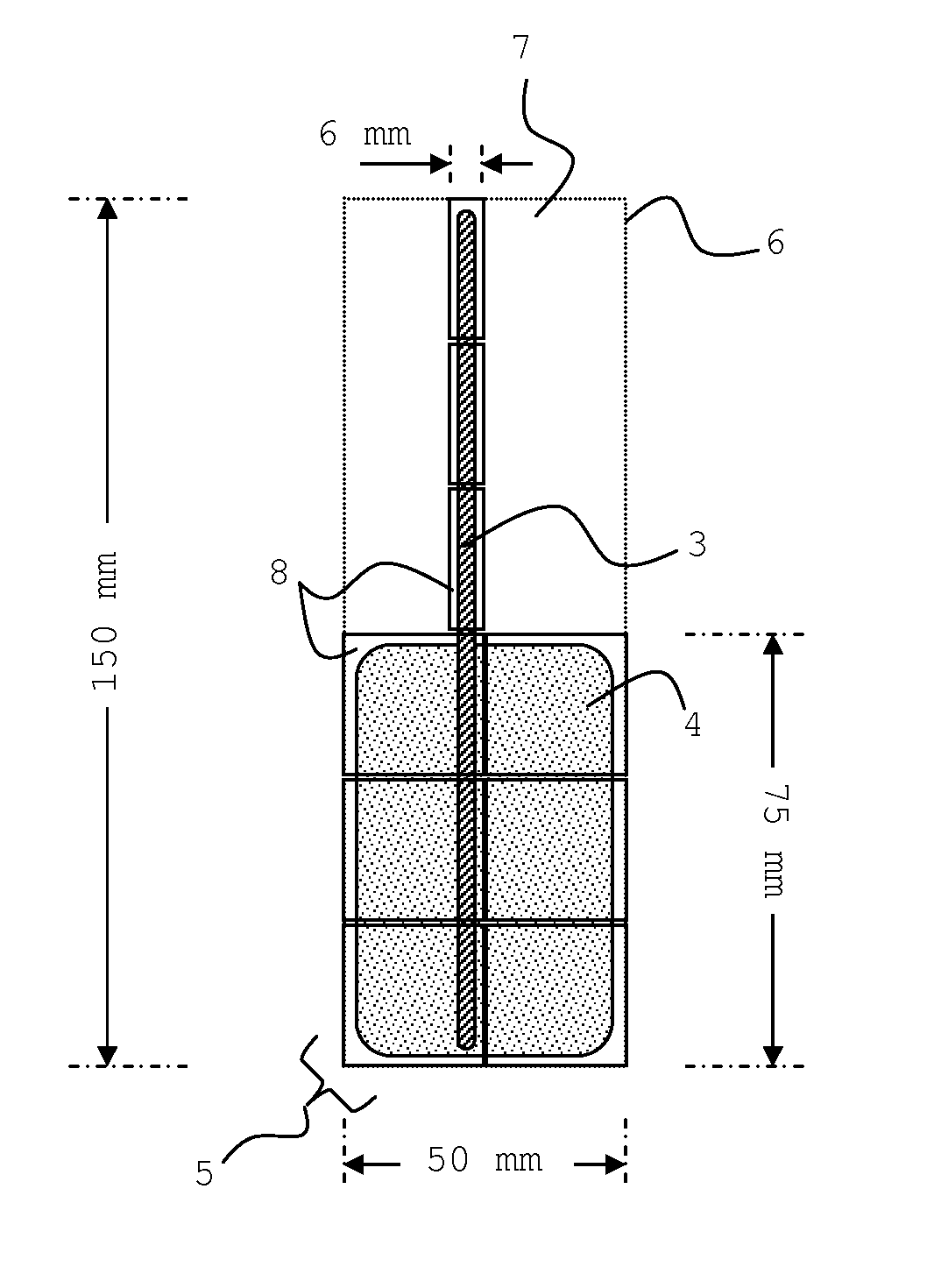 Radiation imaging device with irregular rectangular shape and extraoral dental imaging system therefrom