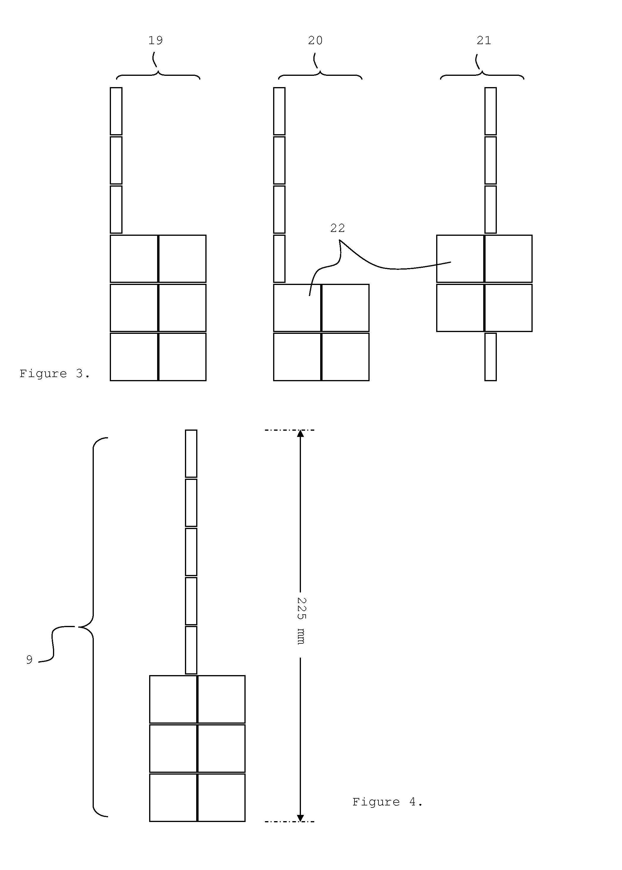 Radiation imaging device with irregular rectangular shape and extraoral dental imaging system therefrom