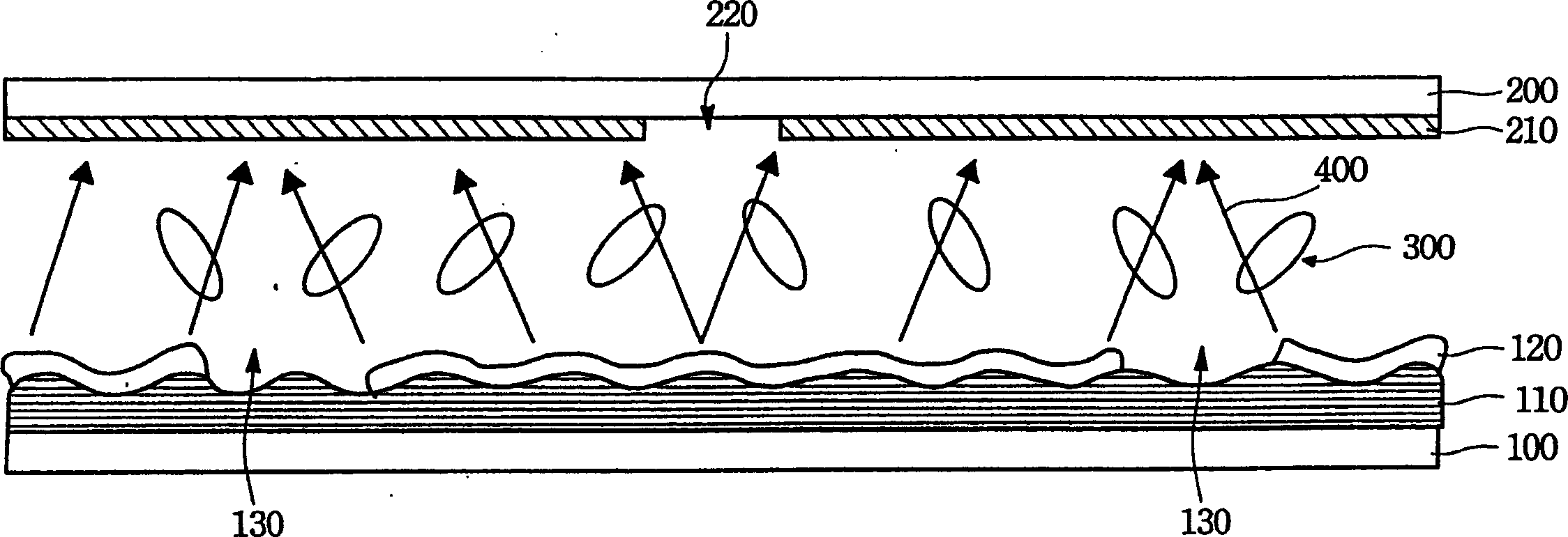 Wide-angle supermicro penetration reflective vertical directional liquid crystal display