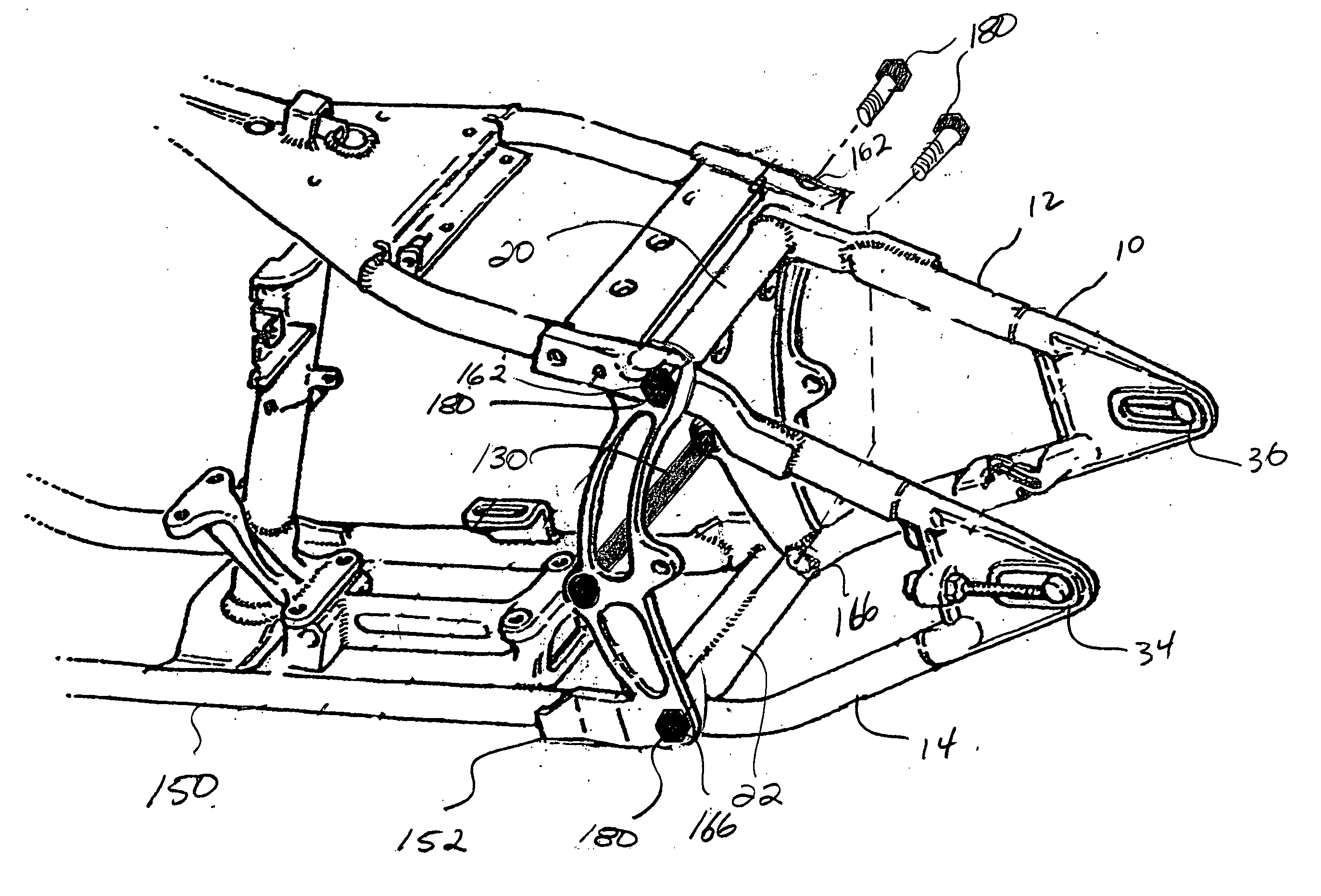 Methods and apparatus for conversion of motorcycle rear suspension