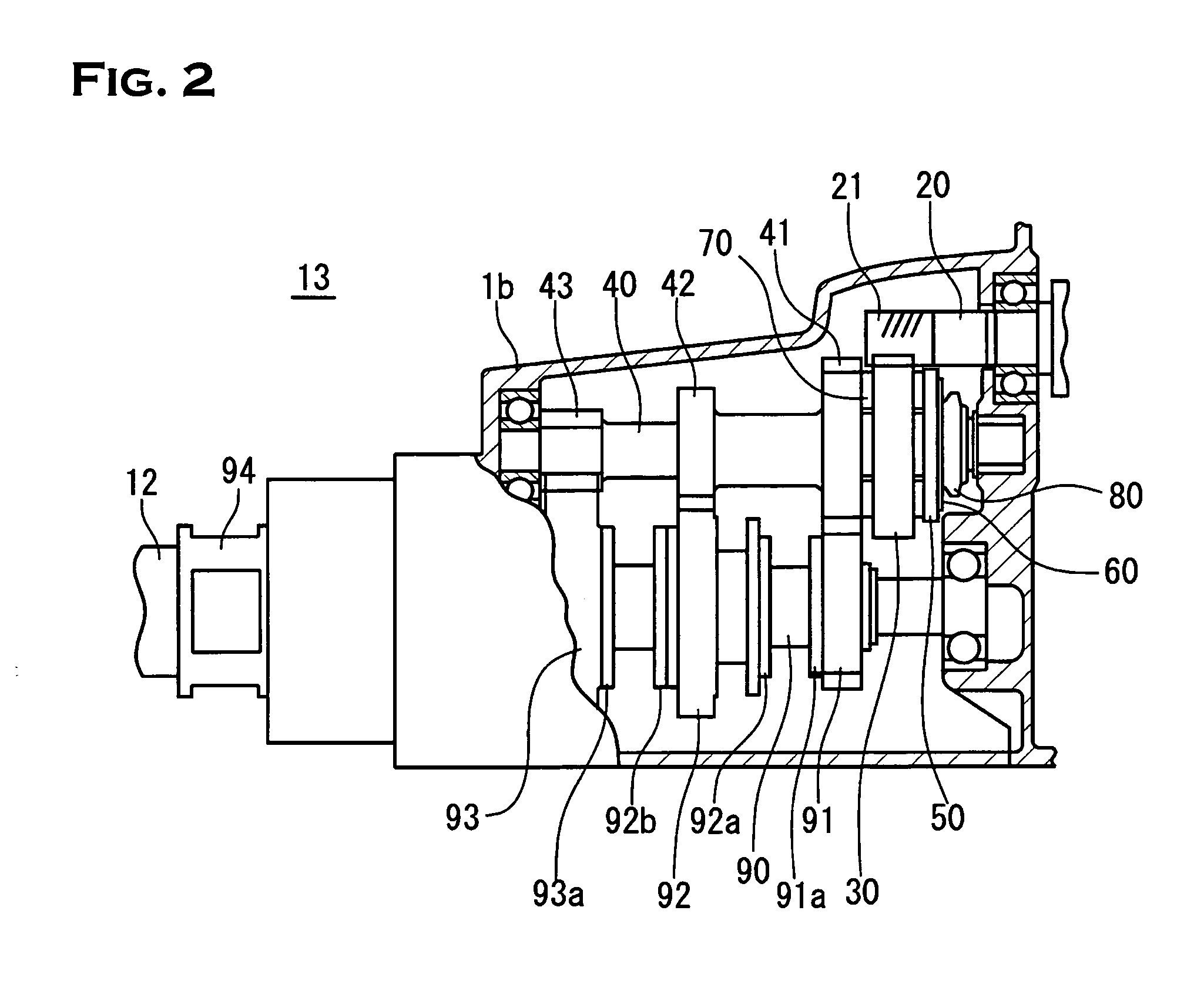 Power transmission device for power tool