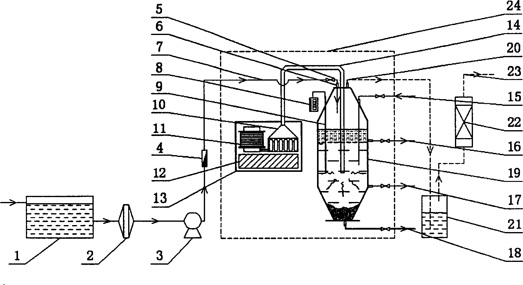 Microwave demulsifying and purifying method for emulsifying liquid waste water