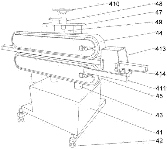 Plastic material forming, cooling and cutting system