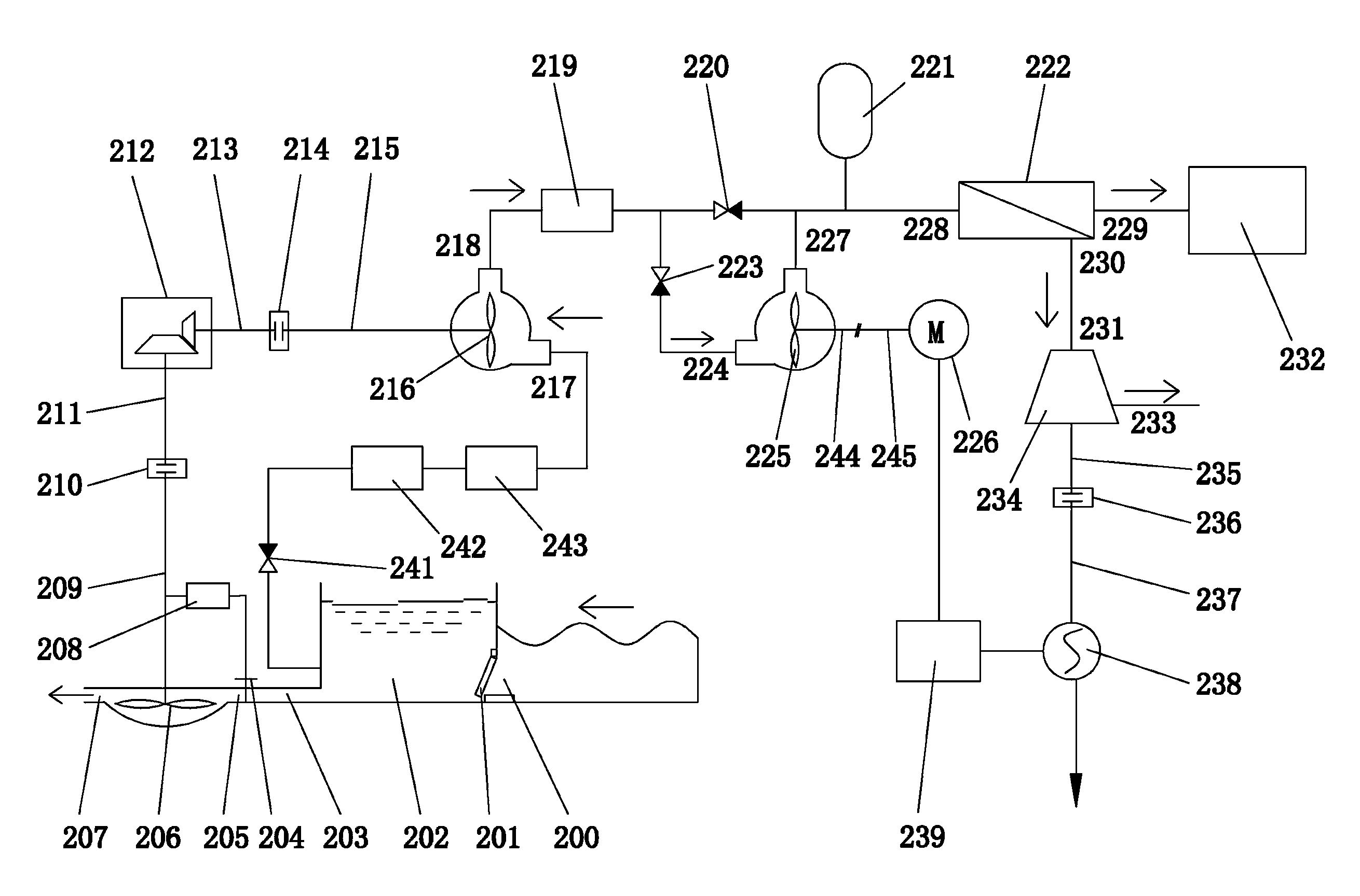 Bidirectional-drive power regulation type sea water desalination and power generation device by utilizing tidal energy