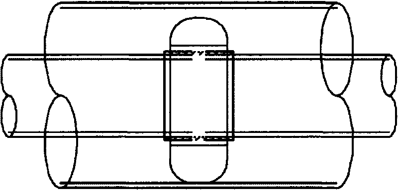 Steel sheathed steel steam heat preserving pipeline and lateral displacement sliding support mechanism thereof