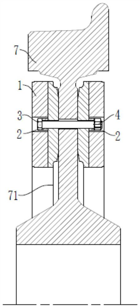 Split wheel-mounted brake discs for rail vehicles