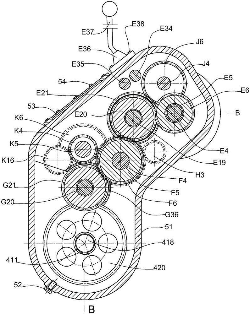 Variable speed device for crawler harvester