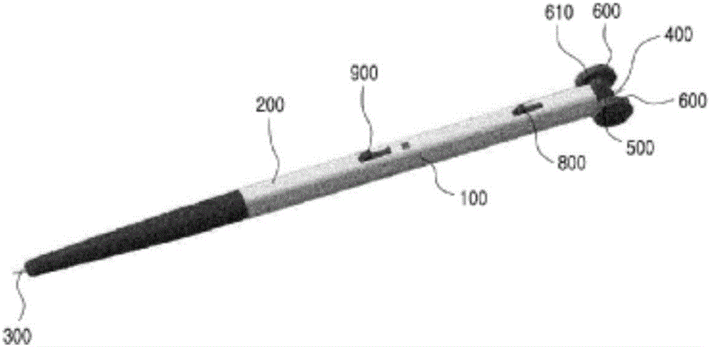 Writing implement for drawing straight underline