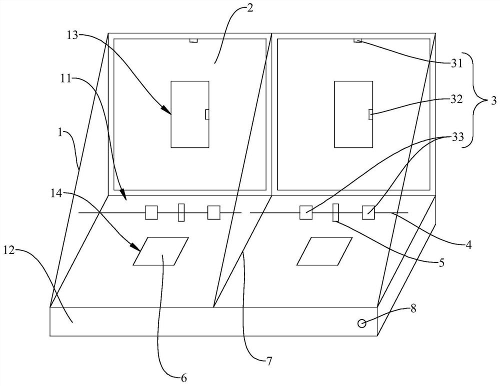 Behavioral experimental device and experimental method for visuospatial cognitive memory of animals