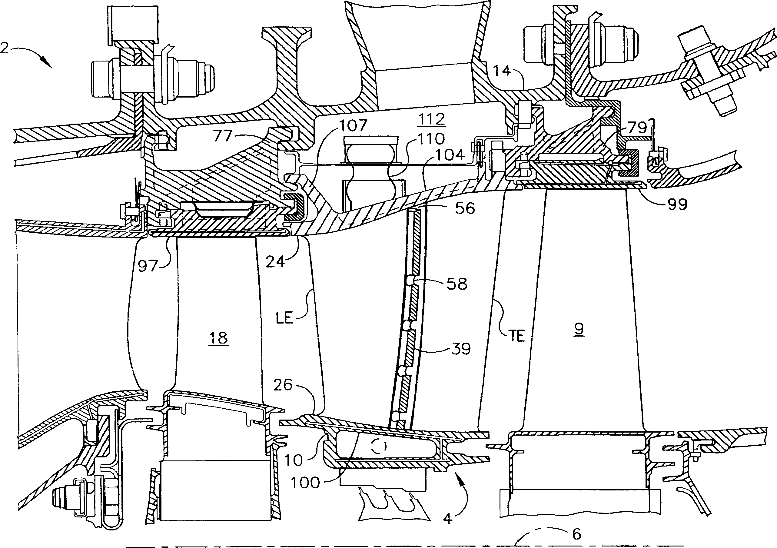 Turbine nozzle segment cantilevered mount