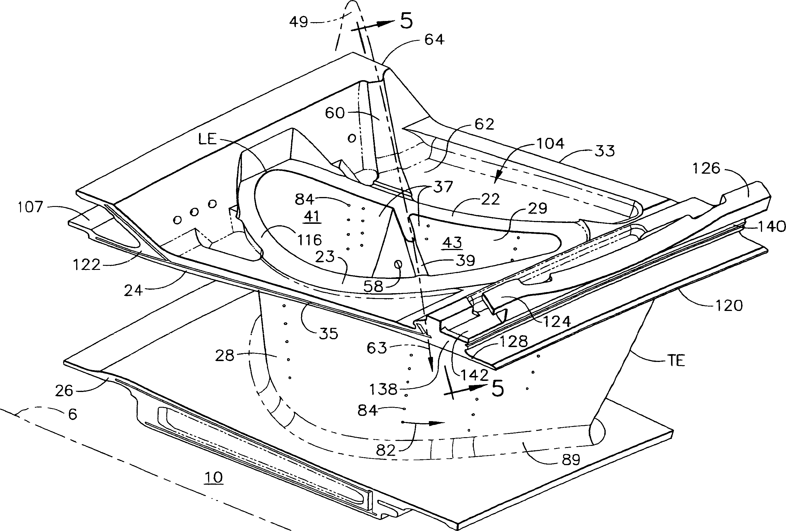 Turbine nozzle segment cantilevered mount