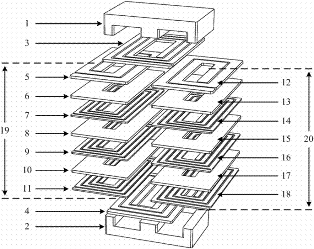 Boost resonant converter passive element integration device