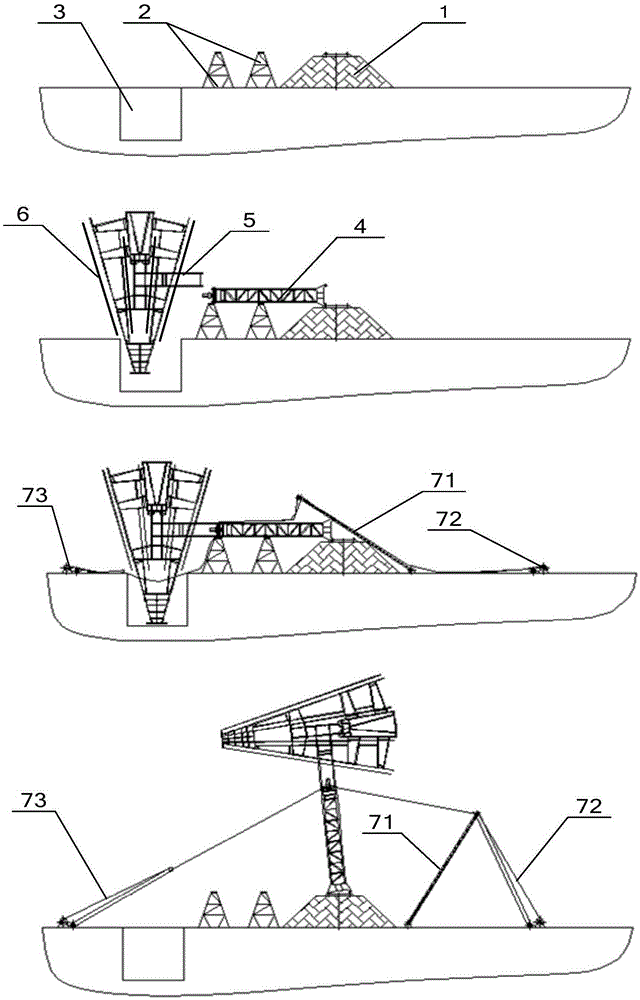 Outdoor short-wave antenna mounting method