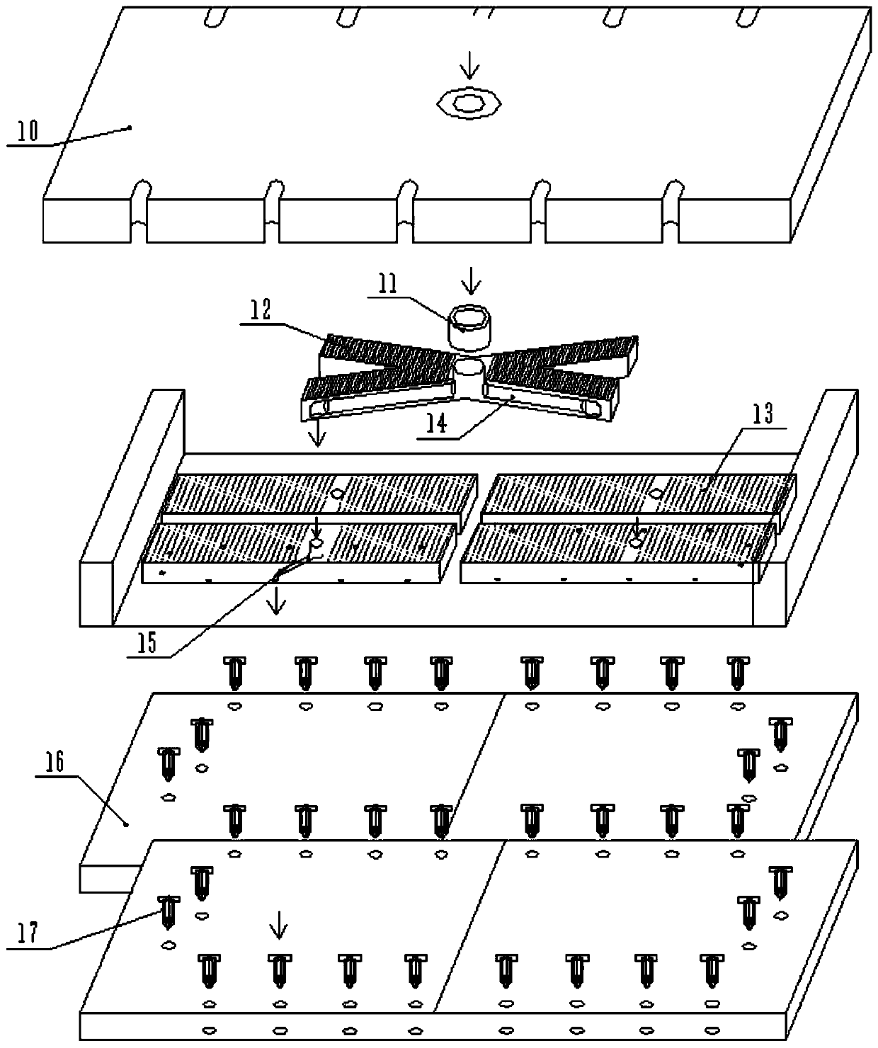 Production method of rapid sideslip mounting floor