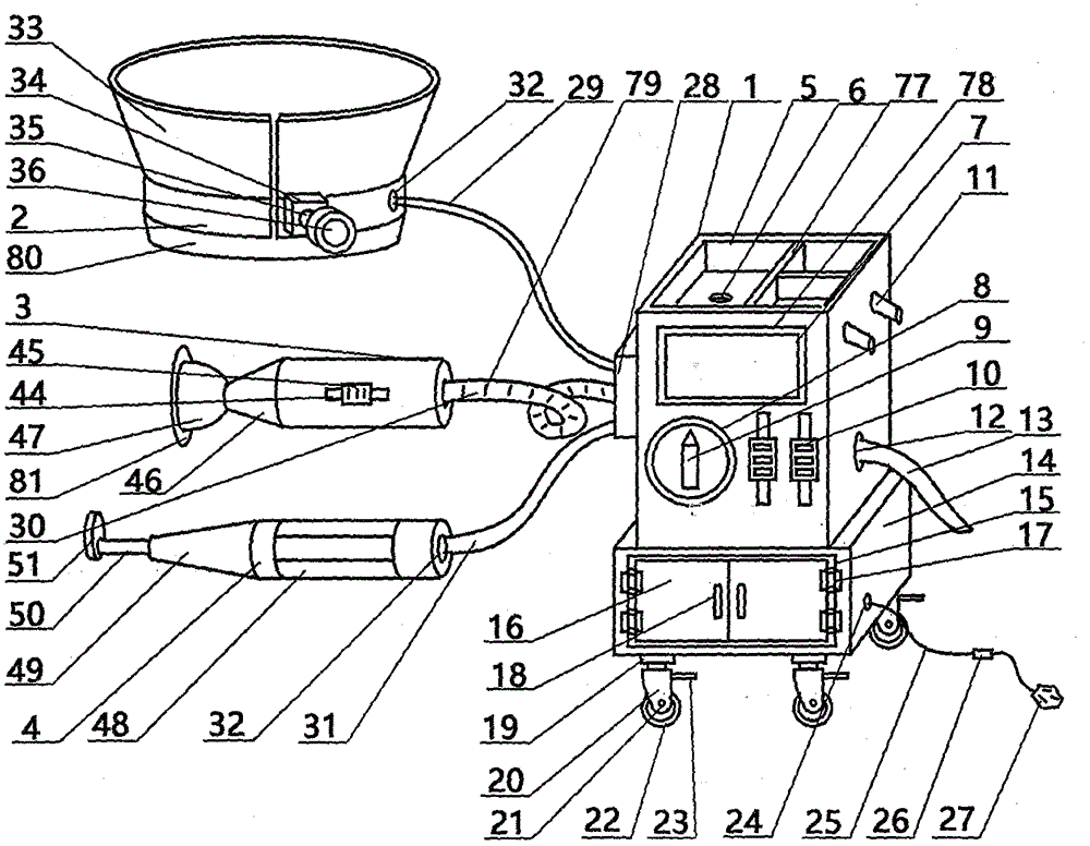 Acting device for assisted surgery of hepatobiliary surgery