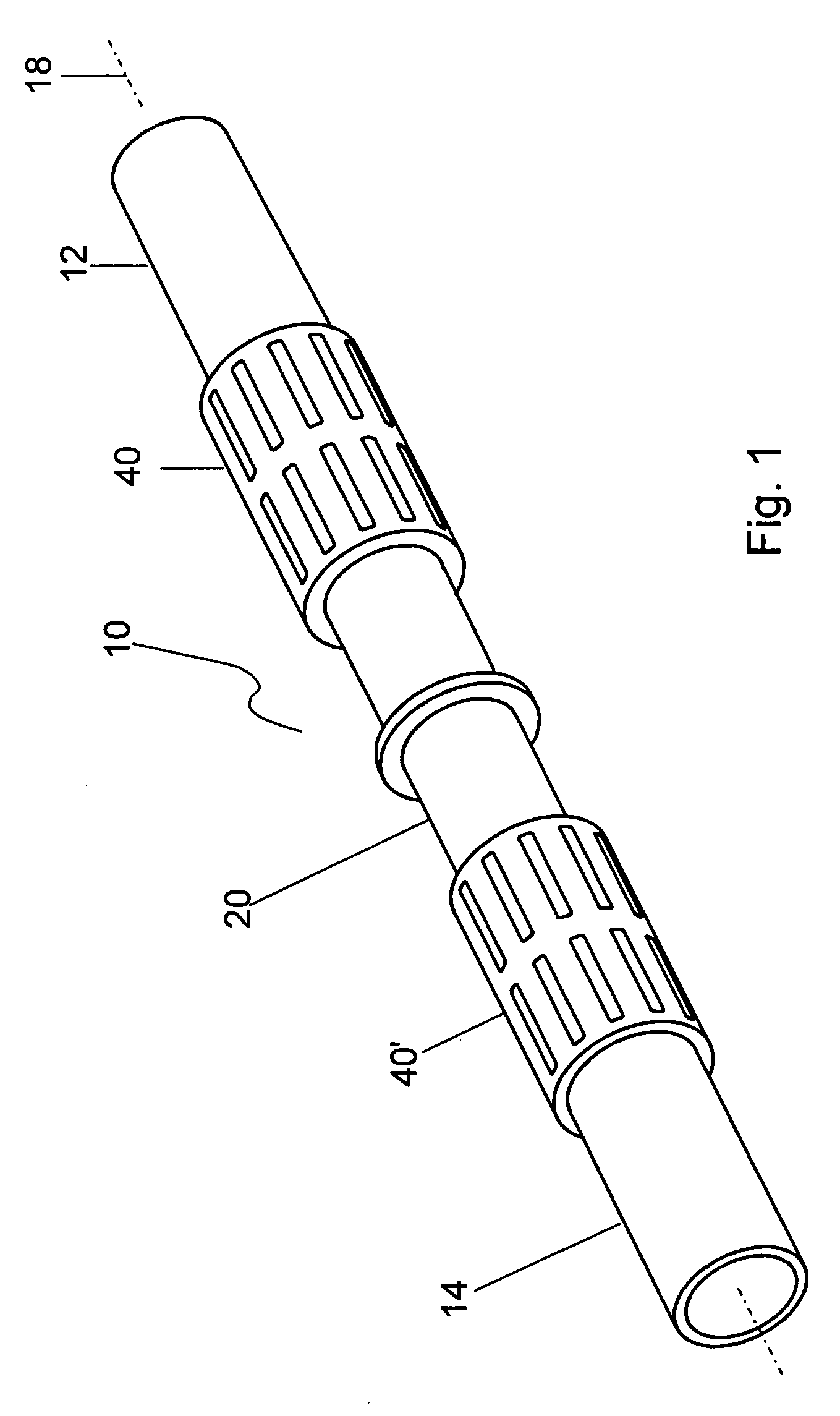 Slide coupling fitting for connecting conduits