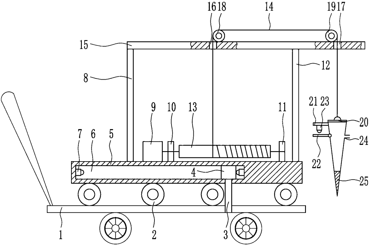 Surface water sample collecting device for river water detection and manufacturing and collecting method thereof