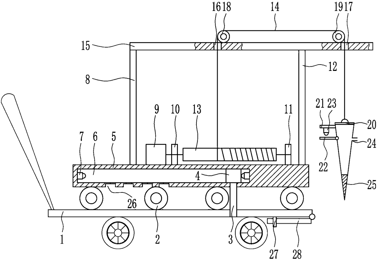 Surface water sample collecting device for river water detection and manufacturing and collecting method thereof