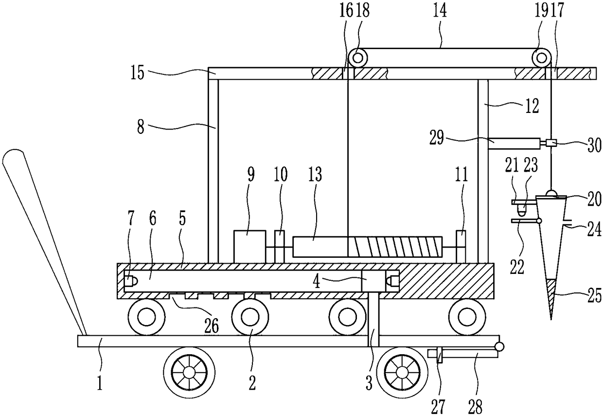 Surface water sample collecting device for river water detection and manufacturing and collecting method thereof