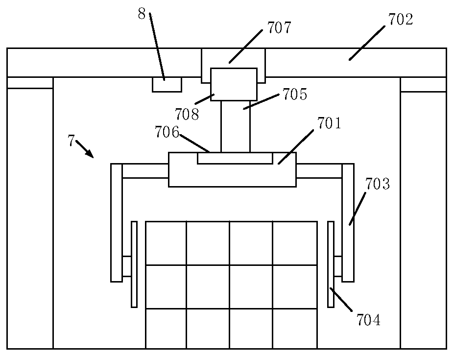 Zinc ingot stack automatic off-line transfer reinforcement method