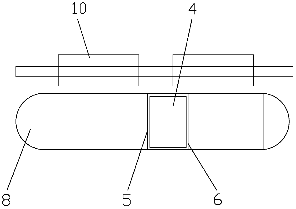 An aerial rail tram station system