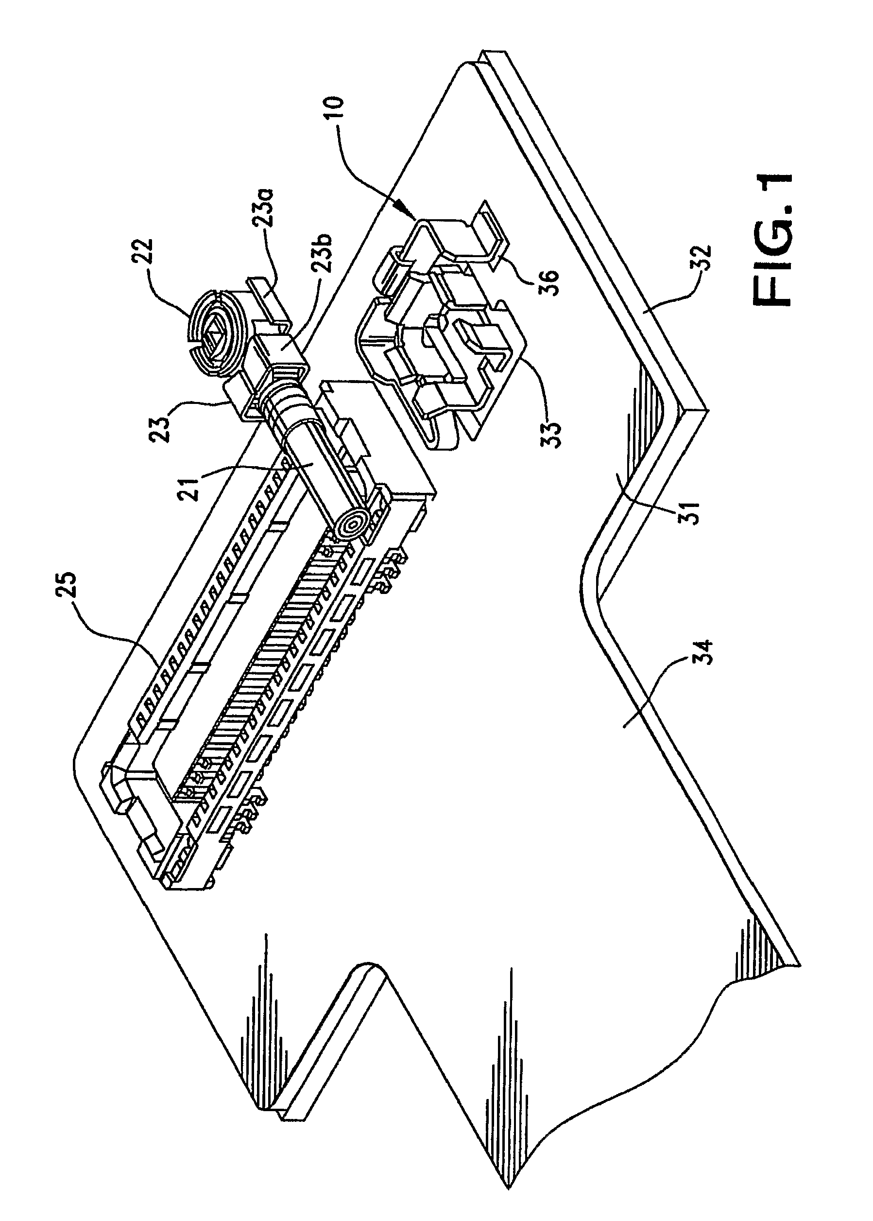 Floating connector holder