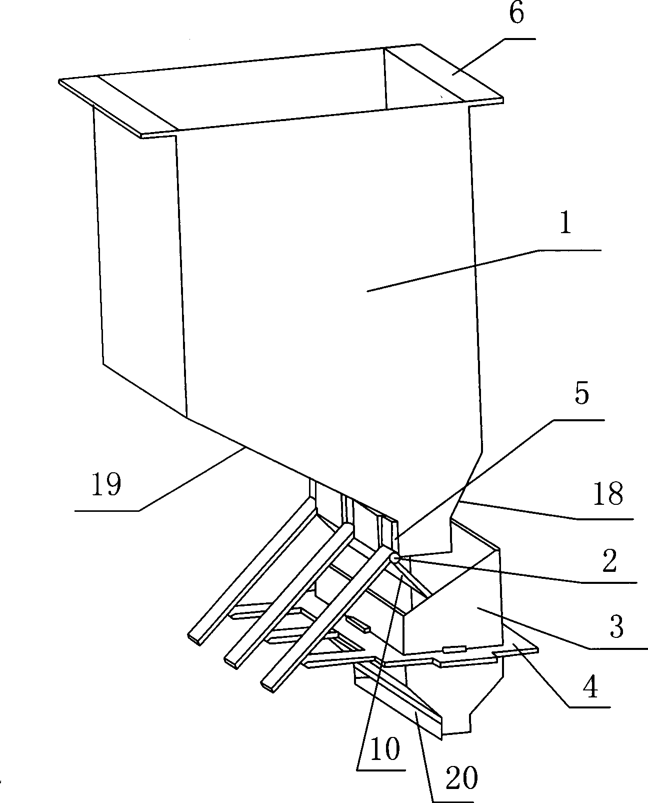 Powder sending and laying device for quickly shaping device