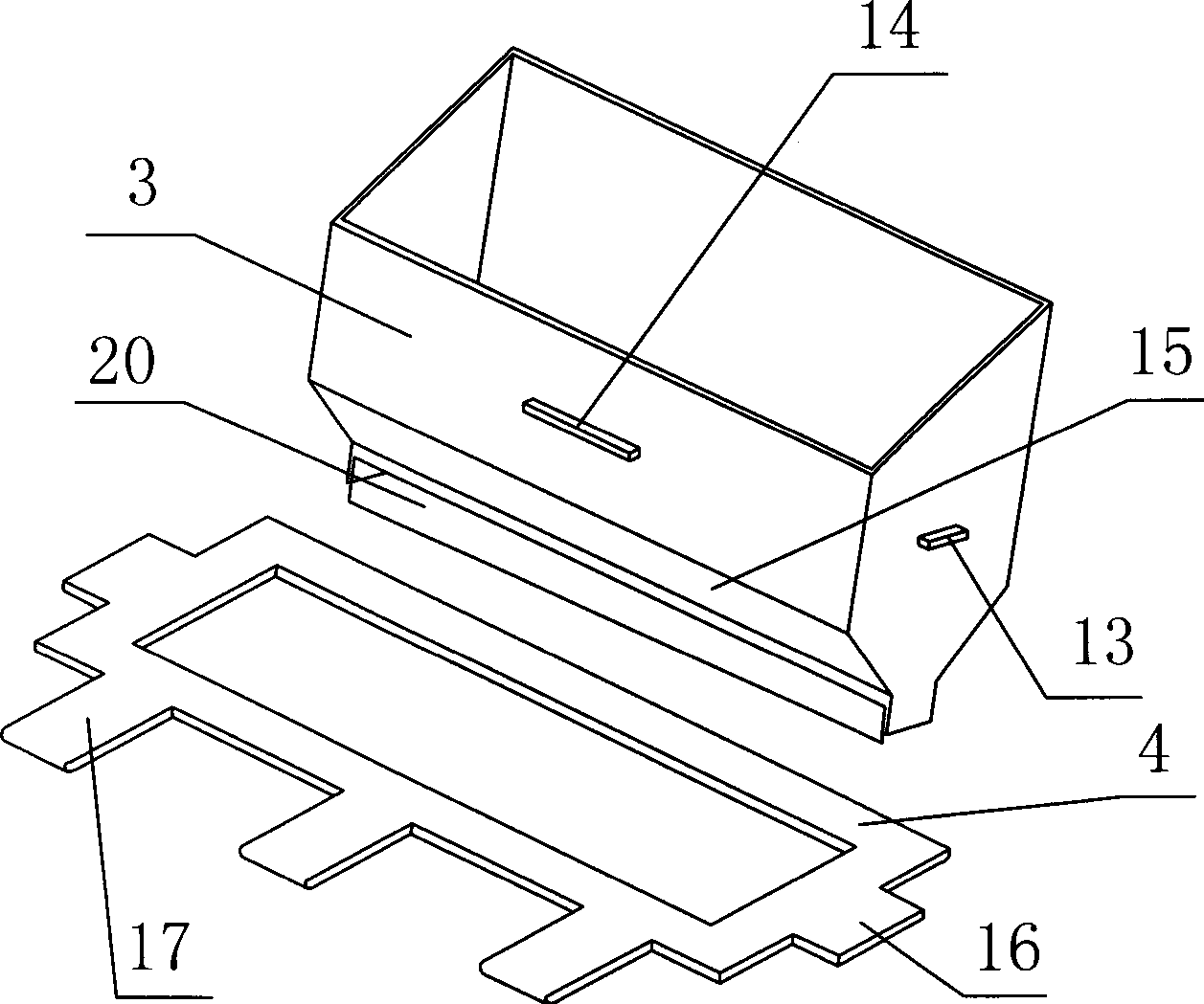 Powder sending and laying device for quickly shaping device