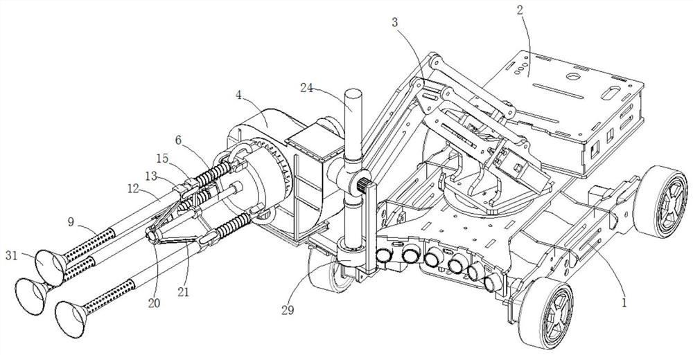 Dust removing equipment for mine and use method thereof