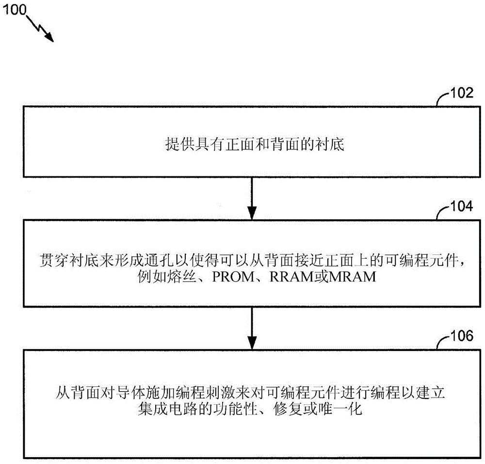 Customized using backside approach IC chip