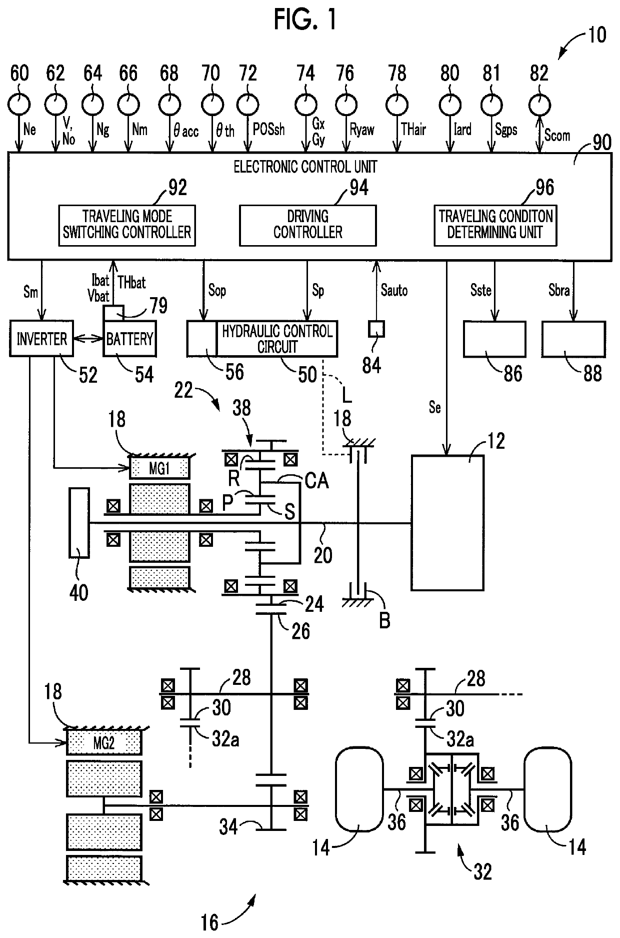 Control device for vehicle and control method for vehicle