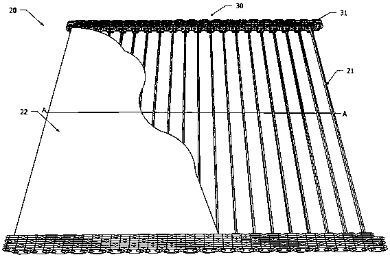 Flexible folding edge, supporting assembly and display device