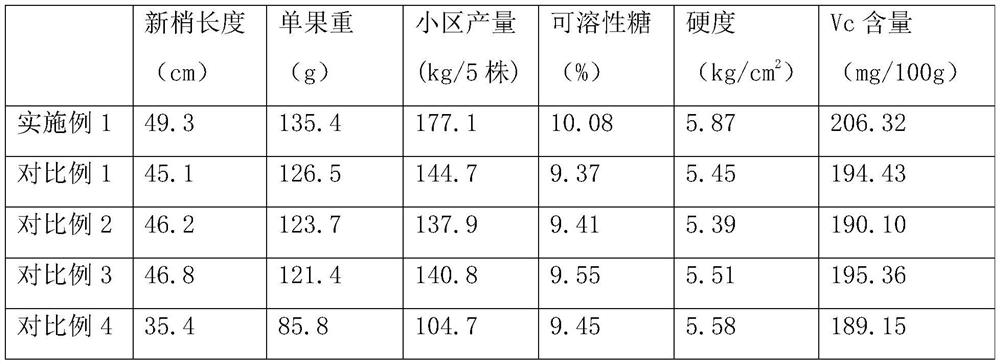 Water and fertilizer integrated fertilization method for kiwifruit