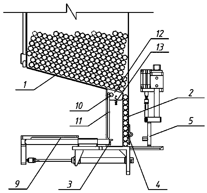 Installation mechanism for handle material guide pipe of fire extinguisher