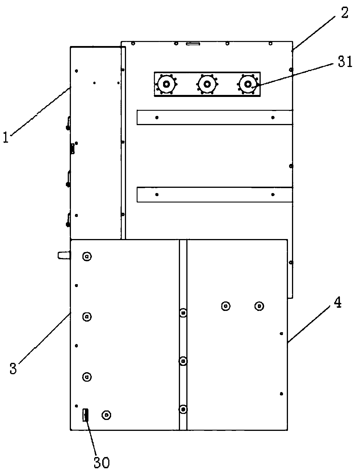 Novel environment-friendly gas insulation ring main unit