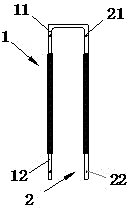 A plurality of conjoined led wicks and the three-dimensional light-emitting pattern led bulb formed by them