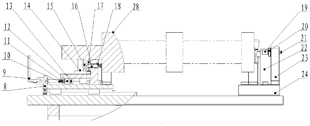 Positioning device and positioning method for detection of runout of stepped shaft