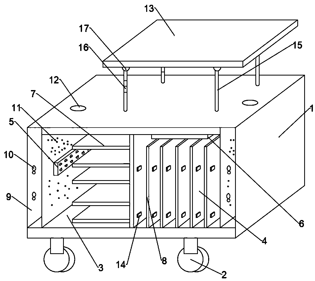 Solar safe charging cabinet