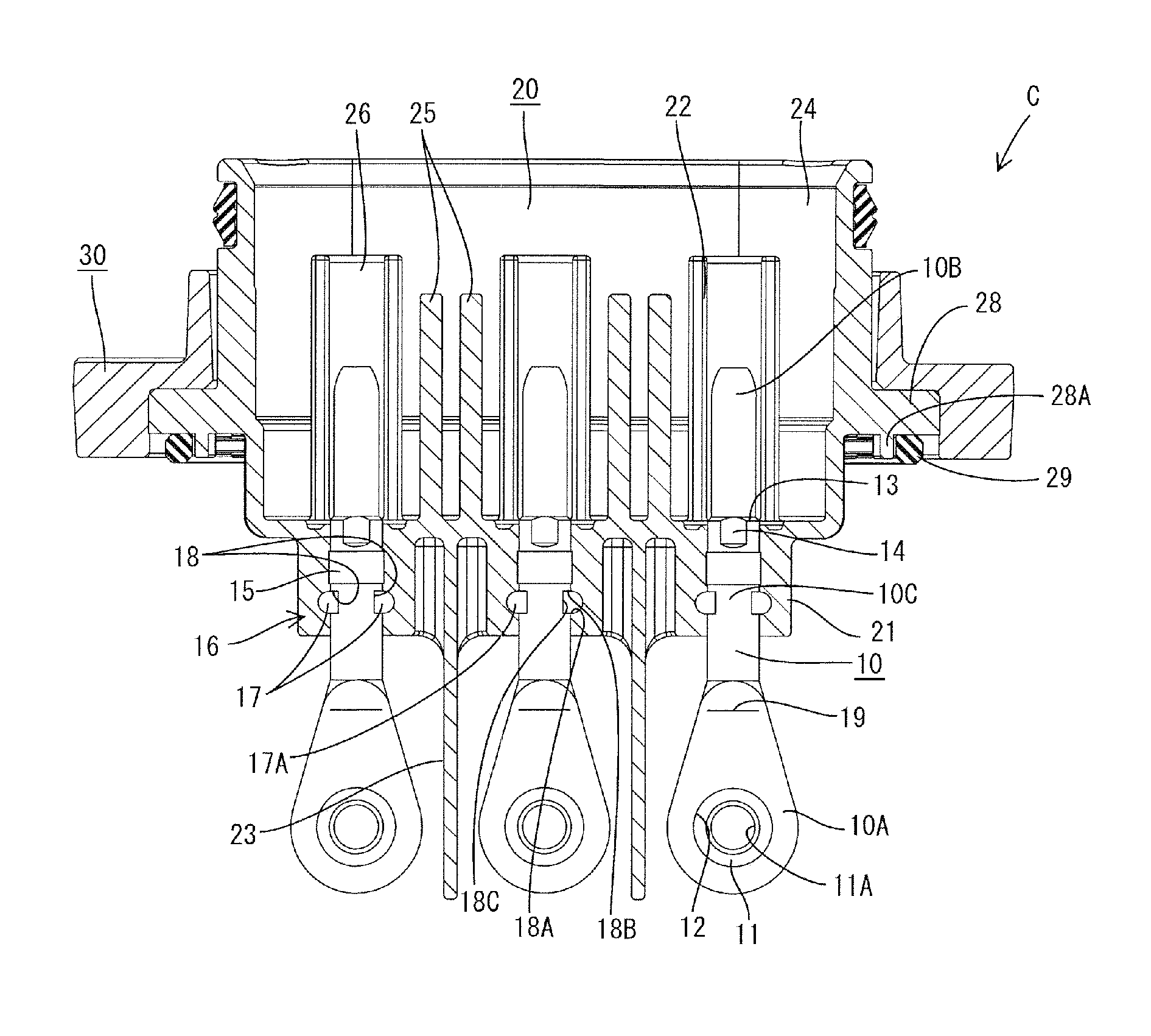 Insert molded connector